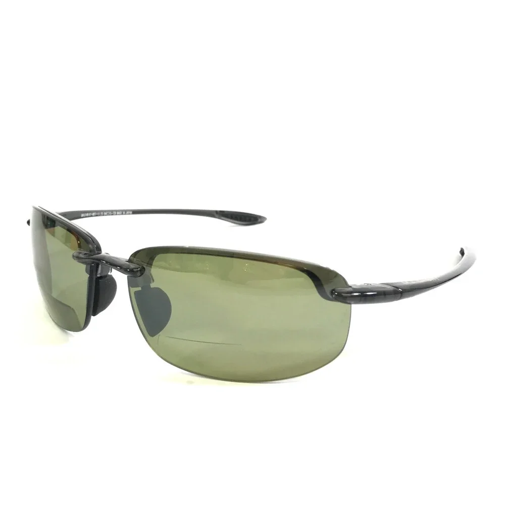 Maui Jim Reading Sunglasses +2.50 HT-807-11 25 Ho'okipa w Green Polarized Lenses